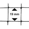 Vogelnet zwart 19MM 10M X 10M