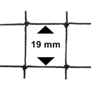 Vogelnet zwart 19MM 10M X 10M
